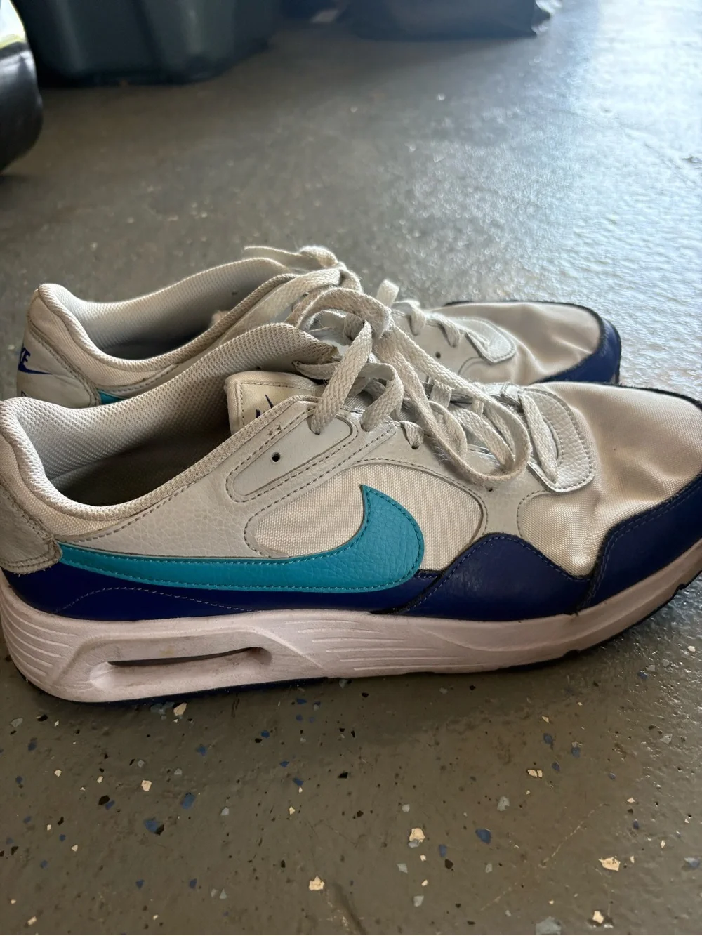 Nike Men’s Air Max Sneakers - White, Blue, Teal